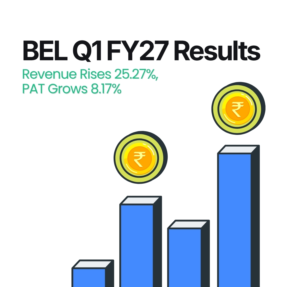 Featured image for BEL Q1 FY27 Results: Revenue Rises 25.27%, PAT Grows 8.17%