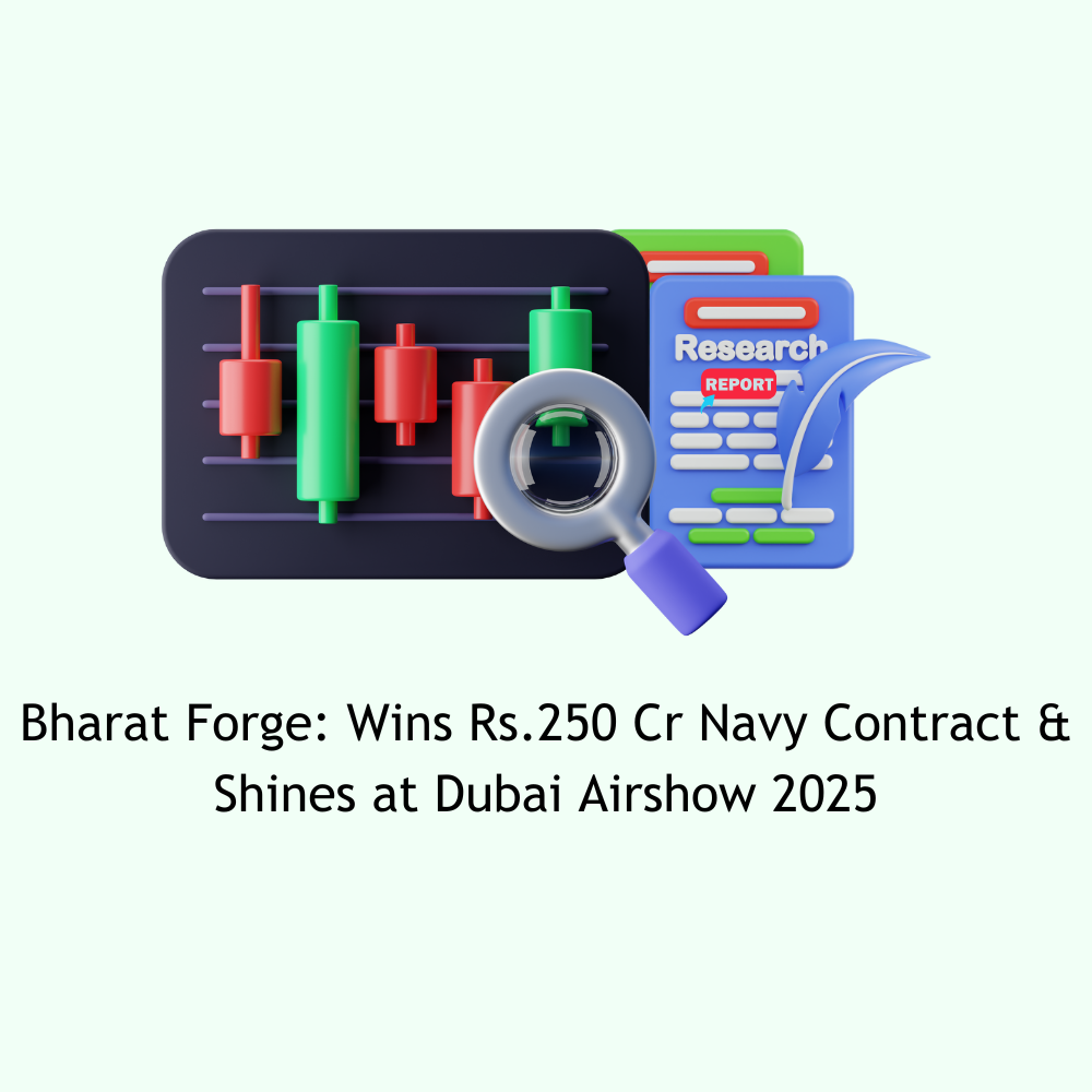 Featured image for Bharat Forge Wins Rs.250 Cr Navy Contract & Shines at Dubai Airshow 2025