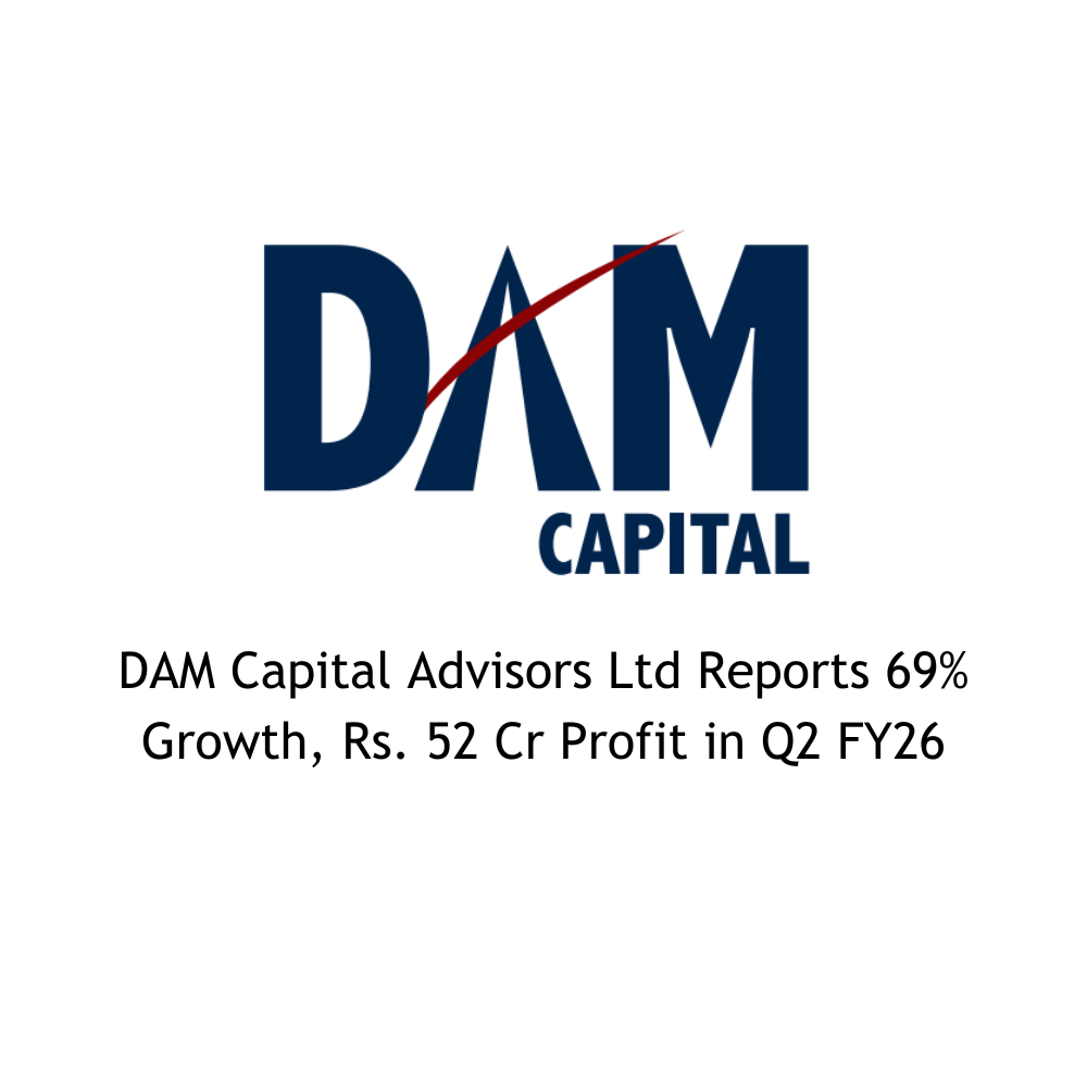 Featured image for DAM Capital Advisors Ltd Reports 69% Growth, Rs. 52 Cr Profit in Q2 FY26