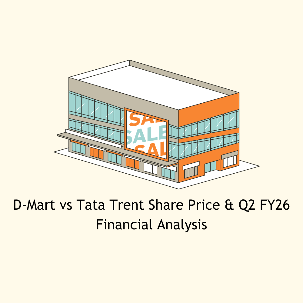 Featured image for D-Mart vs Tata Trent Share Price & Q2 FY26 Financial Analysis
