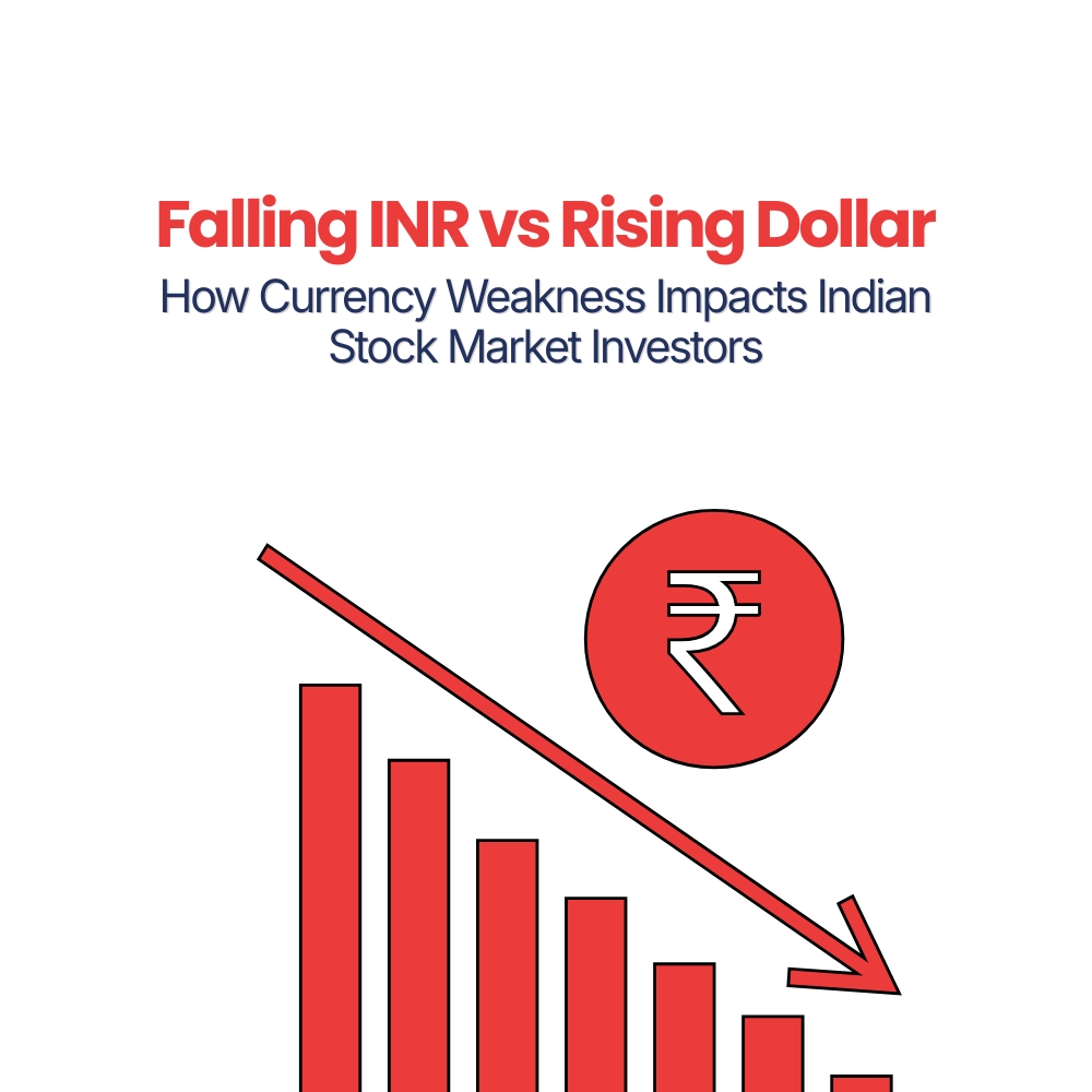 Featured image for Falling INR vs Rising Dollar: How Currency Weakness Impacts Indian Stock Market Investors