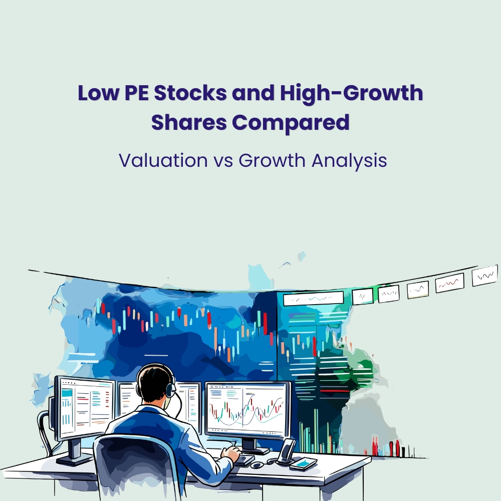 Featured image for Low PE Stocks and High-Growth Shares Compared: Valuation vs Growth Analysis