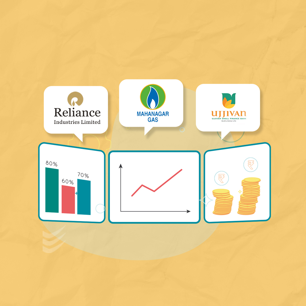 Featured image for Short-Term Surges: Mahanagar Gas, Ujjivan Small Finance Bank, Reliance Industries Up Over 10%
