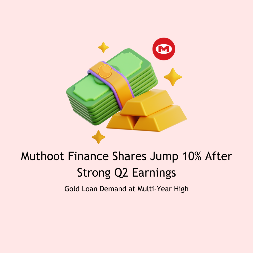 Featured image for Muthoot Finance Shares Jump 10% After Strong Q2 Earnings — Gold Loan Demand at Multi-Year High
