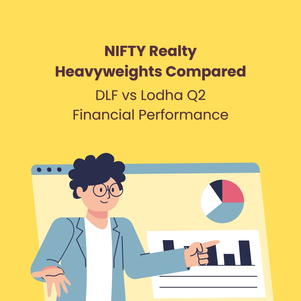 Featured image for NIFTY Realty Heavyweights Compared: DLF vs Lodha Q2 Financial Performance