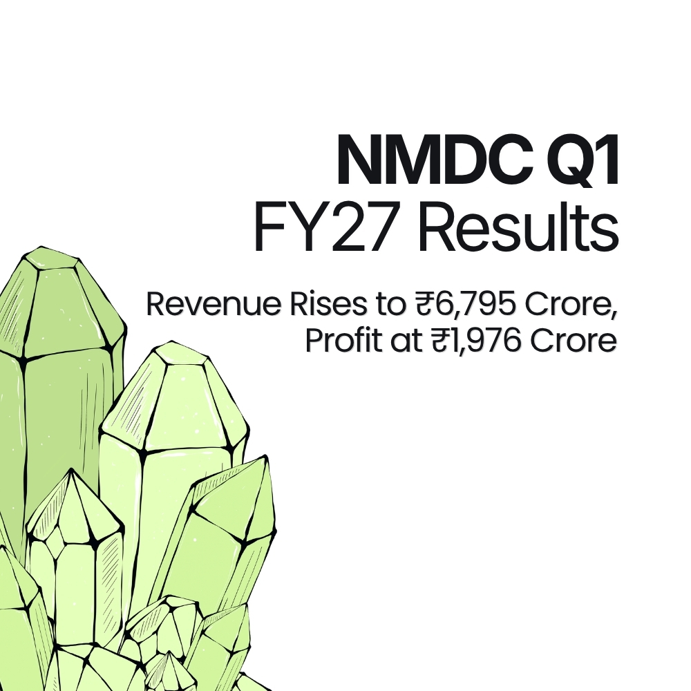 Featured image for NMDC Q1 FY27 Results: Revenue Rises to ?6,795 Crore, Profit at ?1,976 Crore