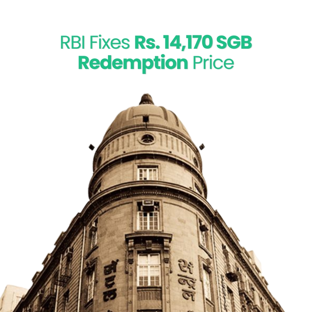 Featured image for RBI Fixes Rs. 14,170 SGB Redemption Price