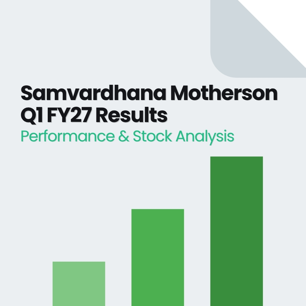 Featured image for Samvardhana Motherson Q1 FY27 Results: Performance & Stock Analysis