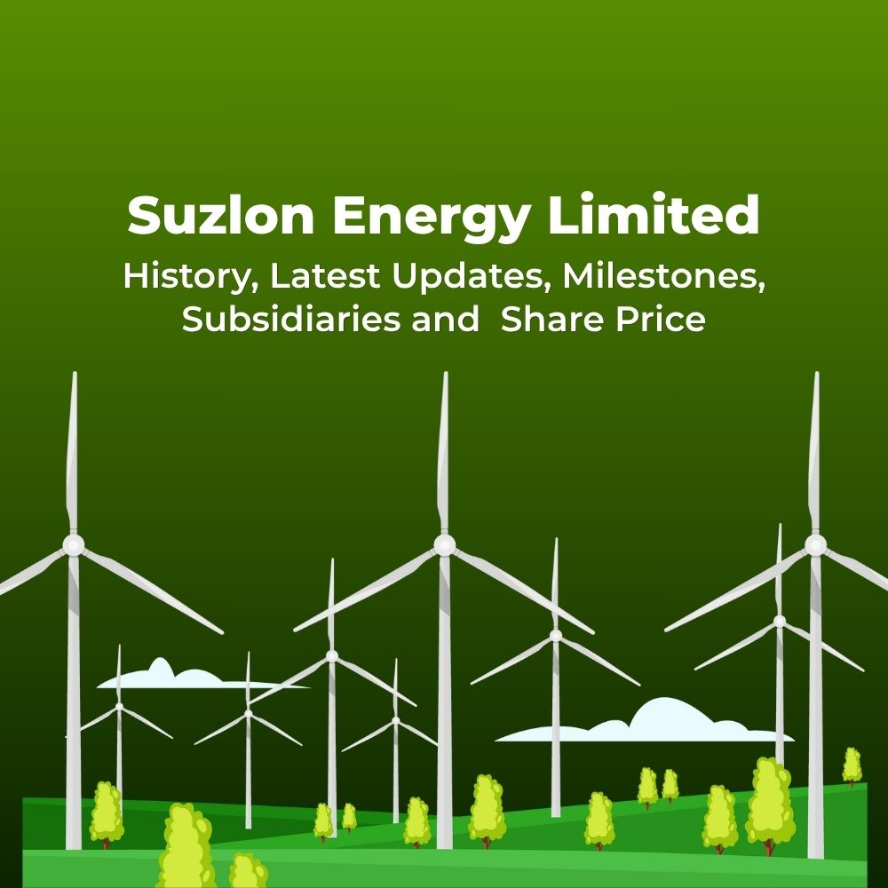 Featured image for Suzlon Energy Limited History, Latest Updates, Milestones, Subsidiaries & Share Price