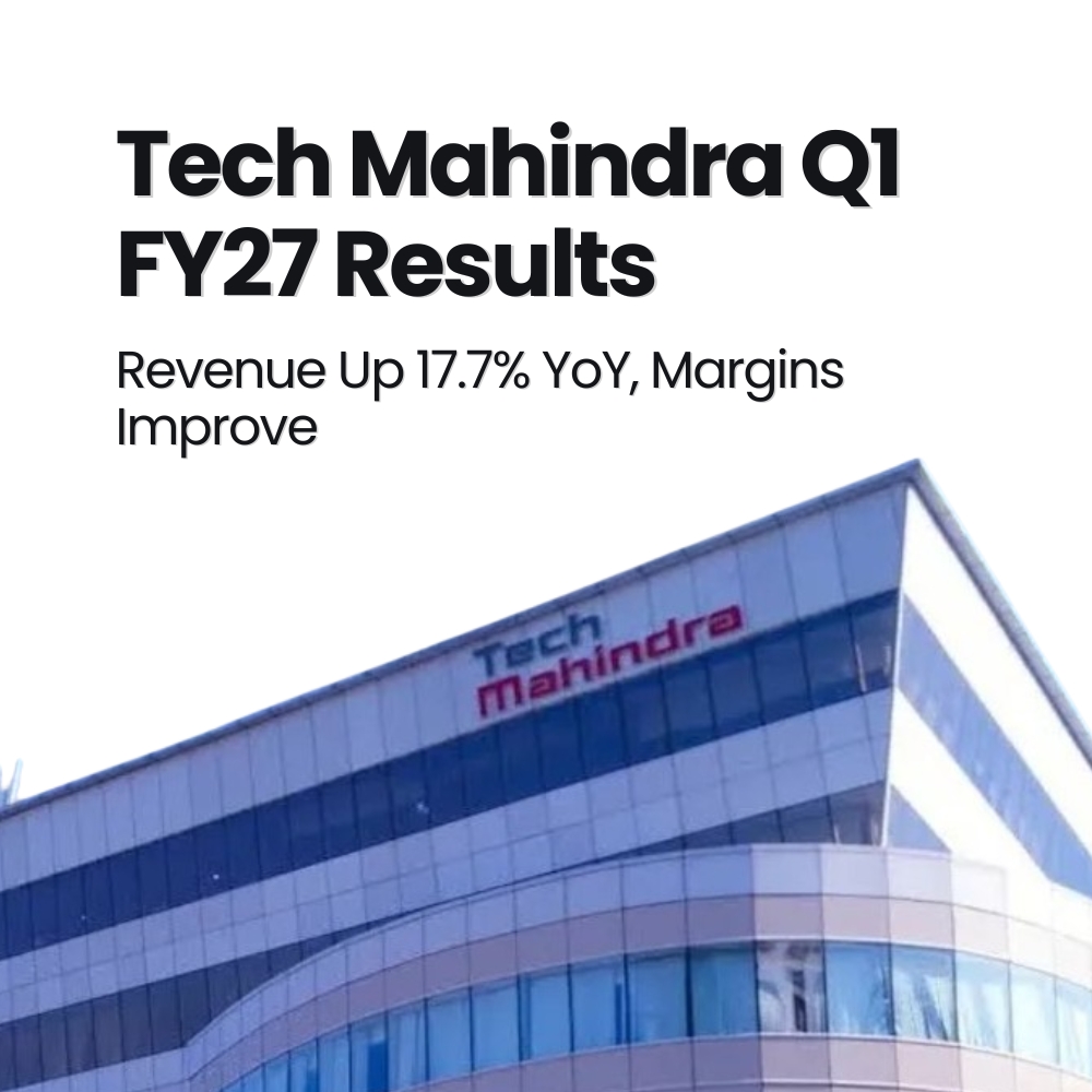 Featured image for Tech Mahindra Q1 FY27 Results: Revenue Up 17.7% YoY, Margins Improve