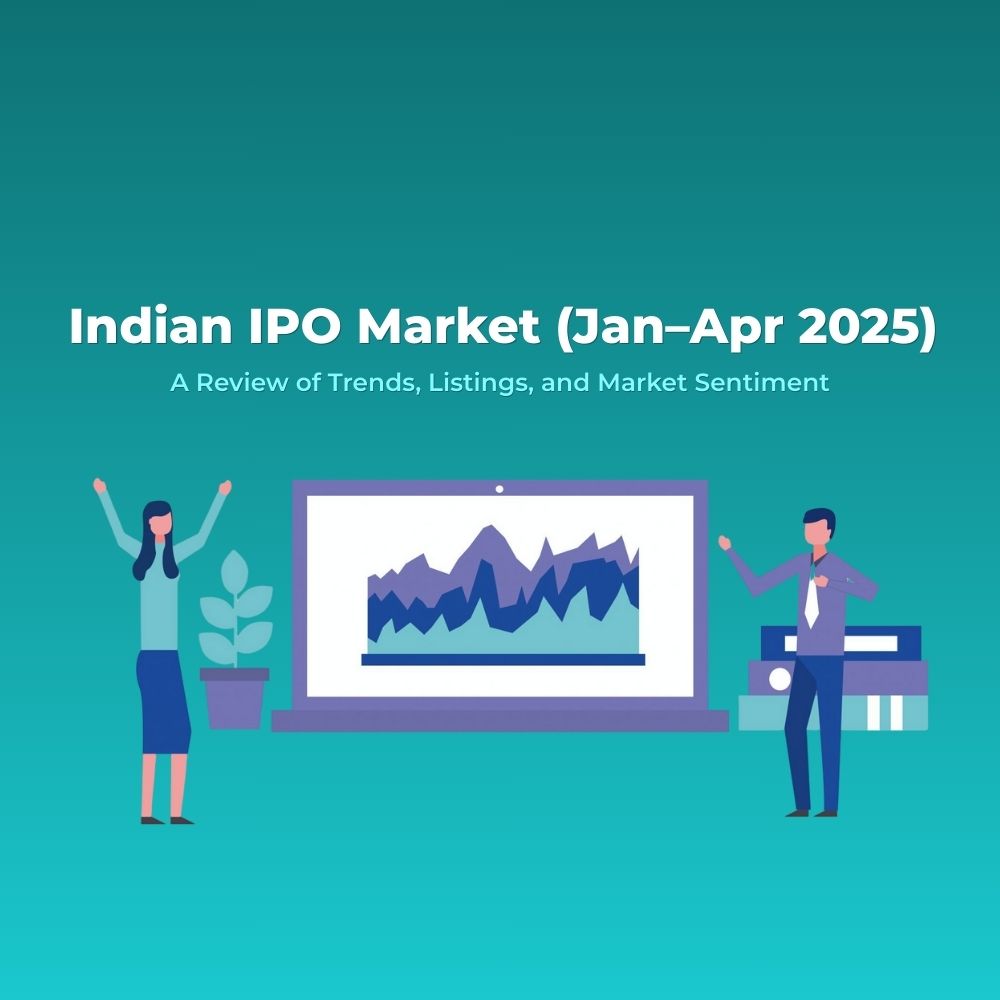 Featured image for Best Indian IPO Market (Jan–Apr 2025): A Review of Trends, Listings, and Market Sentiment