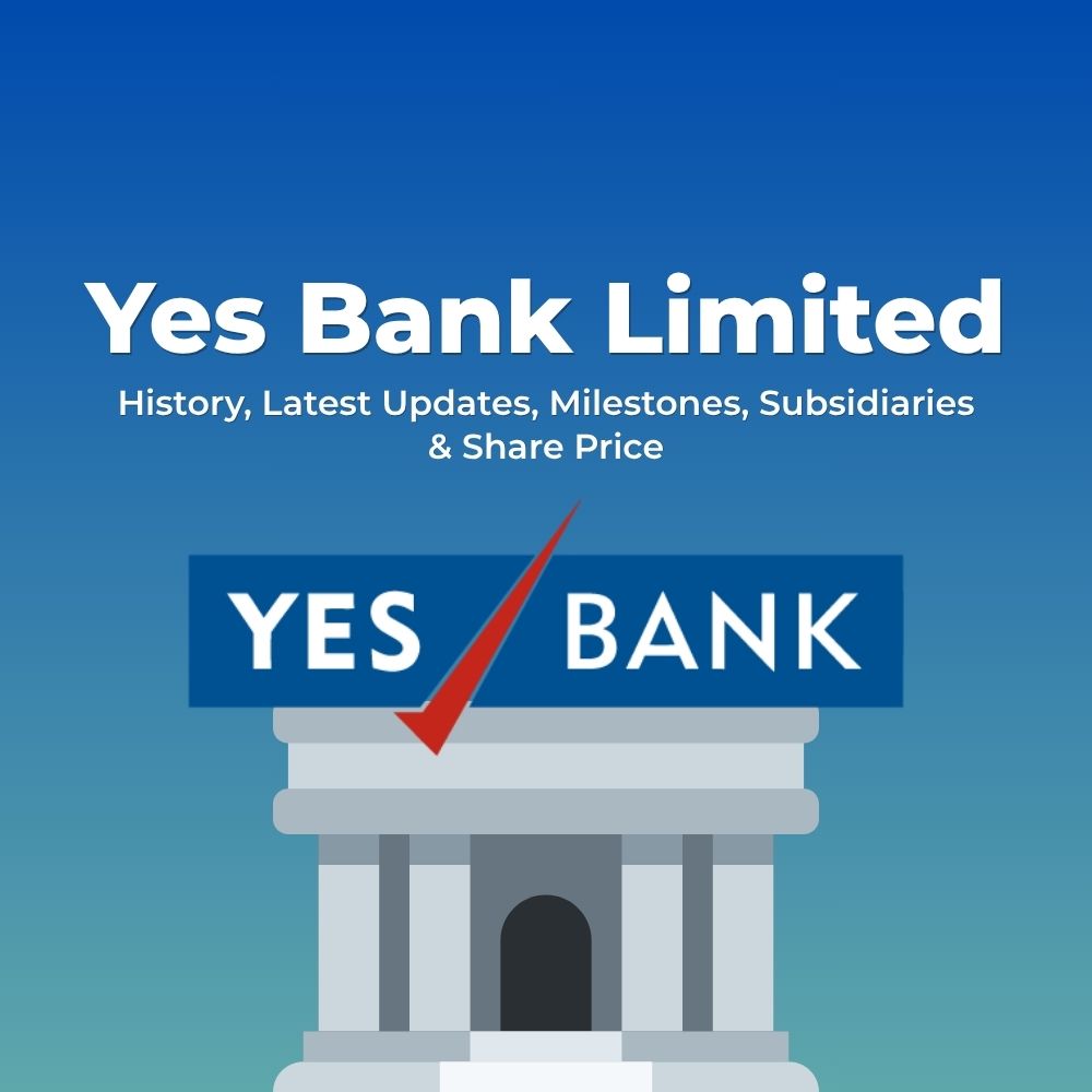 Featured image for Explore Yes Bank's history, milestones, latest updates, subsidiaries, and share price trends.